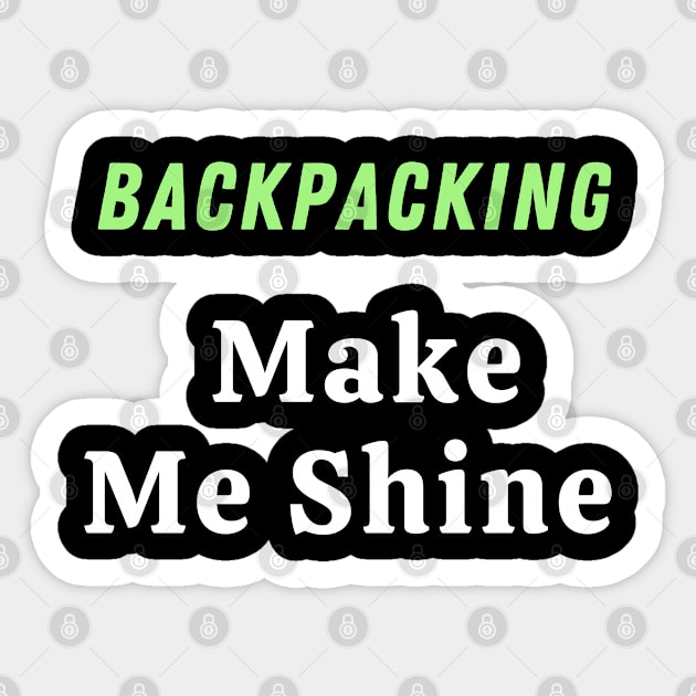 Backpacking Sticker by Mdath